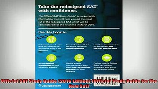 READ book  Official SAT Study Guide 2016 Edition Official Study Guide for the New Sat  FREE BOOOK ONLINE