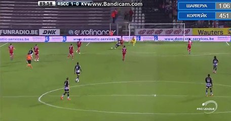 Perbet GOAl (1:0) Royal Charleroi vs KV Kortrijk (2016.05.12)