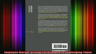 READ book  Employee Morale Driving Performance in Challenging Times Free Online