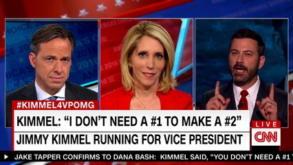Vice Presidential Candidate Jimmy Kimmel Interviewed by CNN