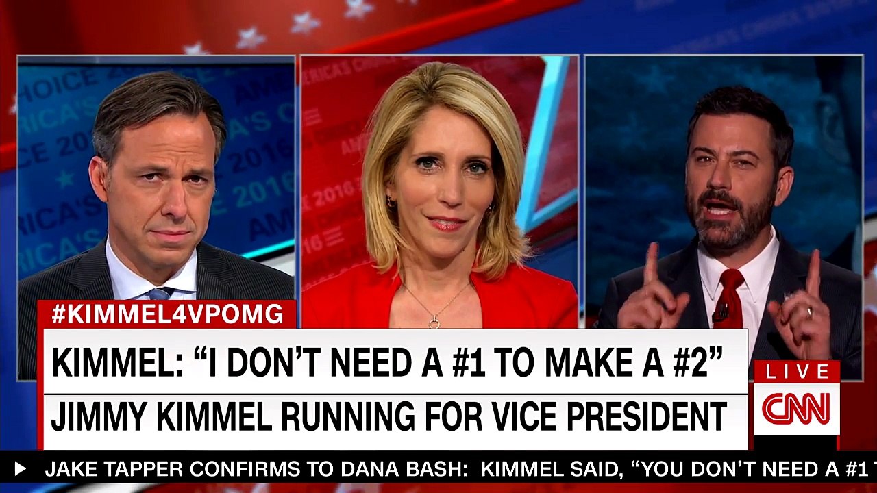 Vice Presidential Candidate Jimmy Kimmel Interviewed by CNN