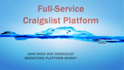 Automotive Craigslist Posting Plaform