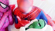 Spiderman vs Spider, Elsa, Pink Spidergirl Joker! Frozen, Evil Anna & Maleficent! Superhero Fun - )