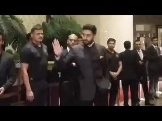 Abhishek Bachchan At Preity Zinta's Wedding Reception 2016