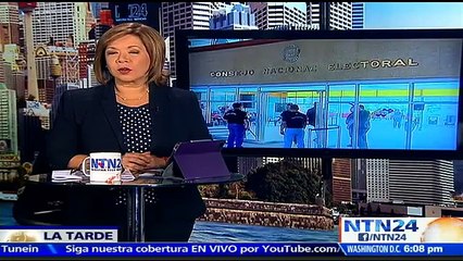 De sorpresa llegaron los estudiantes venezolanos al CNE para exigir celeridad en el proceso revocatorio