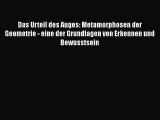 [PDF] Das Urteil des Auges: Metamorphosen der Geometrie - eine der Grundlagen von Erkennen