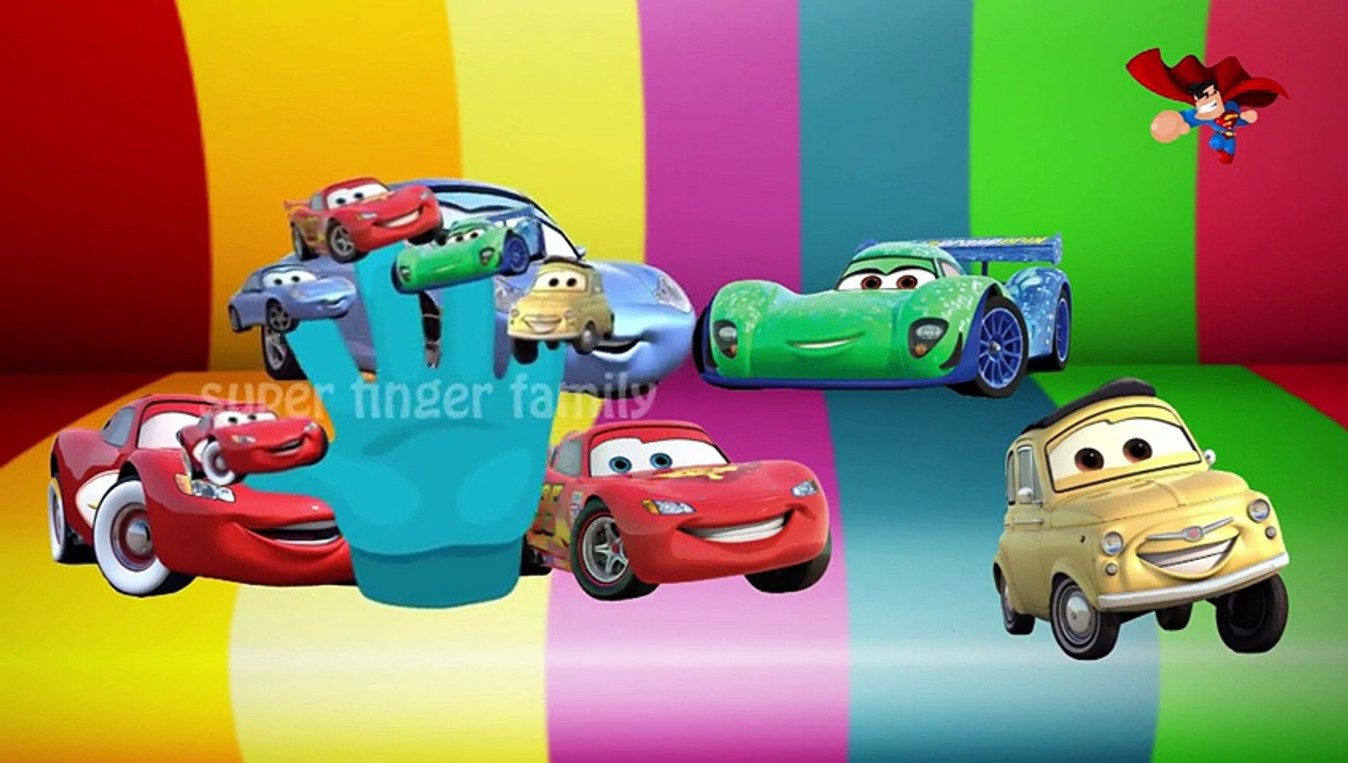 ⁣Cars Cars Finger Family Cars Cartoon Rhymes for Children Car