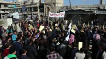 مظاهرة بمدينة معرة النعمان في جمعة 