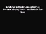 Read Slow Down Sell Faster!: Understand Your Customer's Buying Process and Maximize Your Sales