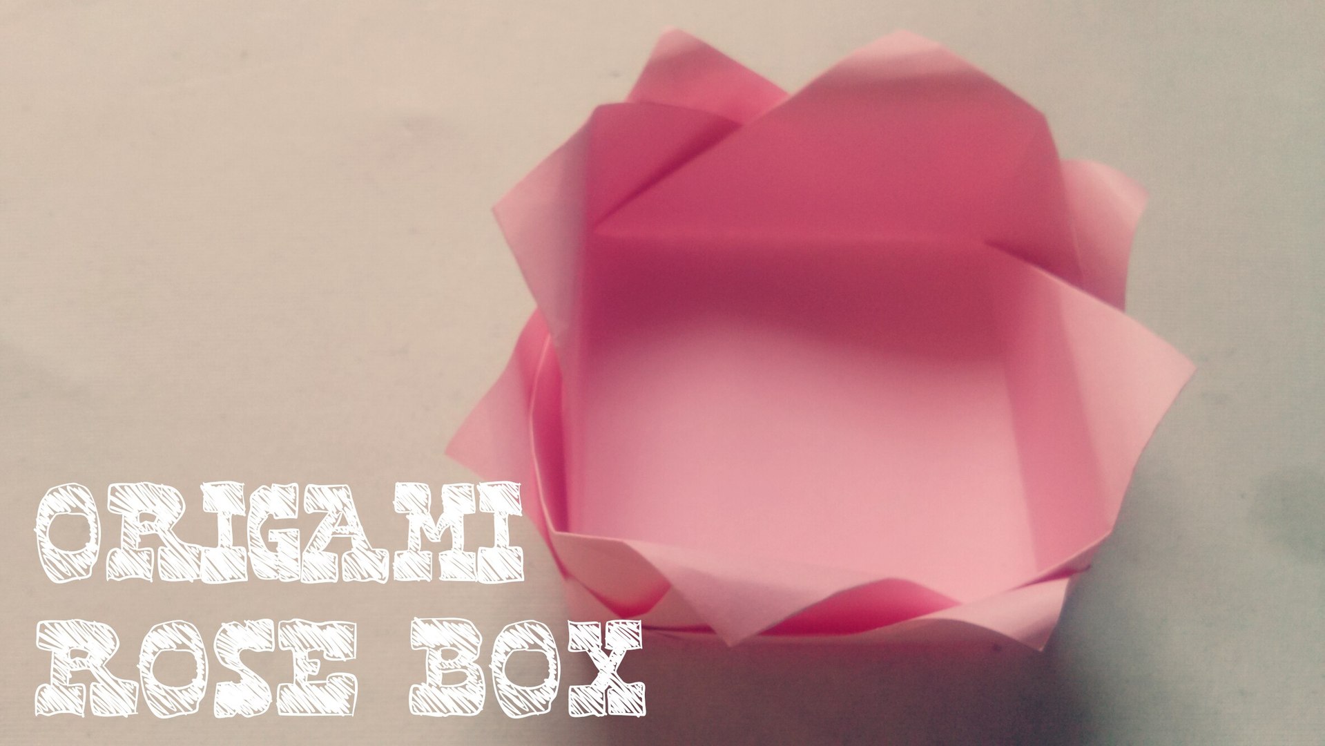 Origami Origami Rose Box Boîte En Origami