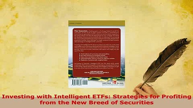 PDF Investing with Intelligent ETFs Strategies for Profiting from the New Breed of Securities Download Full Ebook