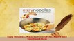 PDF  Easy Noodles Recipes from China Japan and Southeast Asia Download Full Ebook