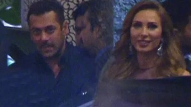 Salman Khan With Girlfriend Iulia Vantur At Preity Zinta Wedding Reception