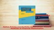 PDF  Option Pricing and Portfolio Optimization Modern Methods of Financial Mathematics Download Full Ebook