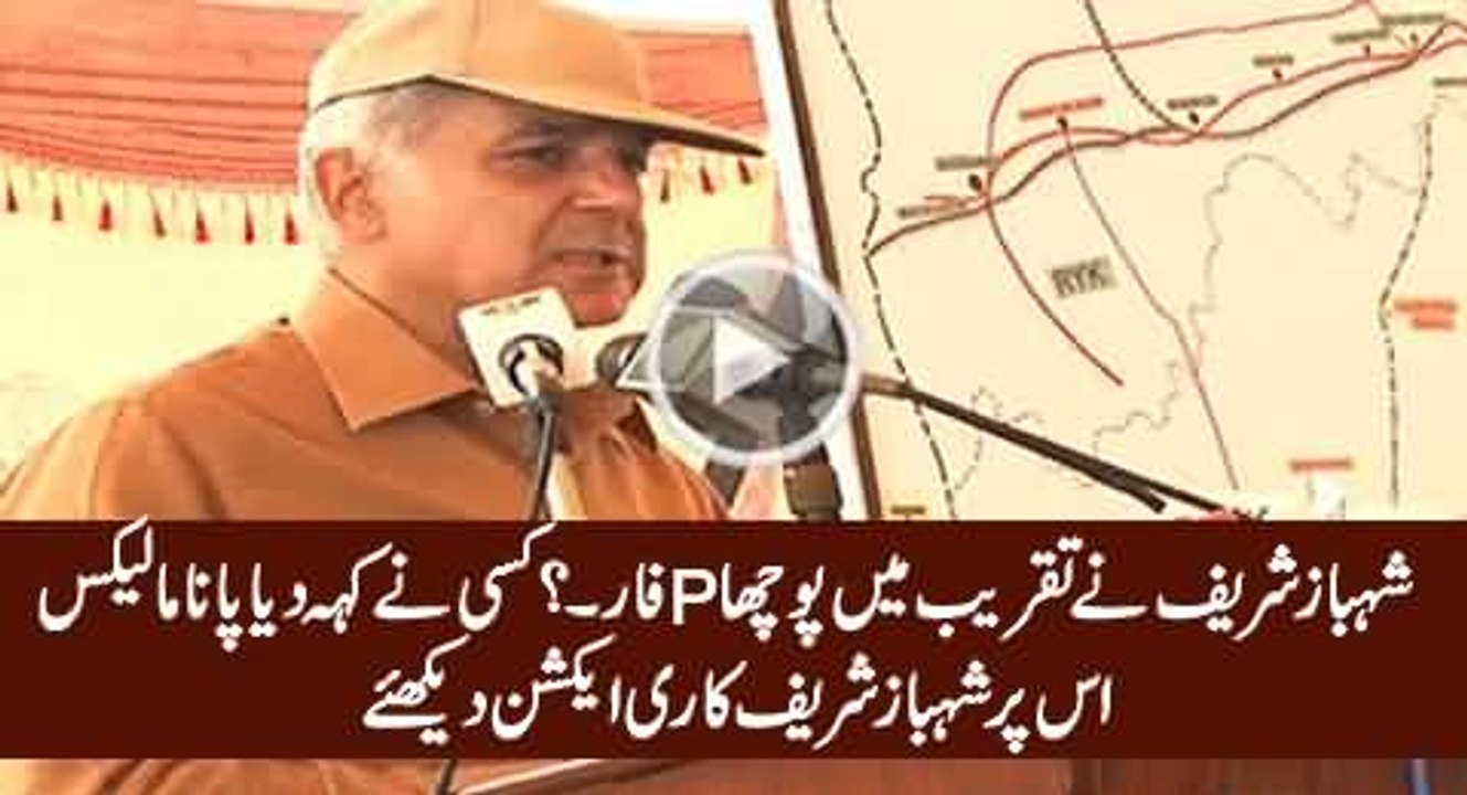 Watch Reaction Of Shahbaz Sharif When Someone Said _P For PANAMA_