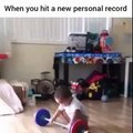Funny Kid after breaking his own record - body building motivation