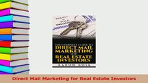 PDF  Direct Mail Marketing for Real Estate Investors Read Online