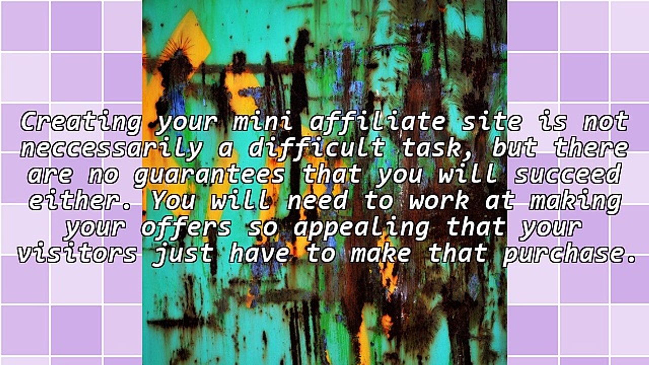 Using Mini Affiliate Sites For Huge Profit Potential