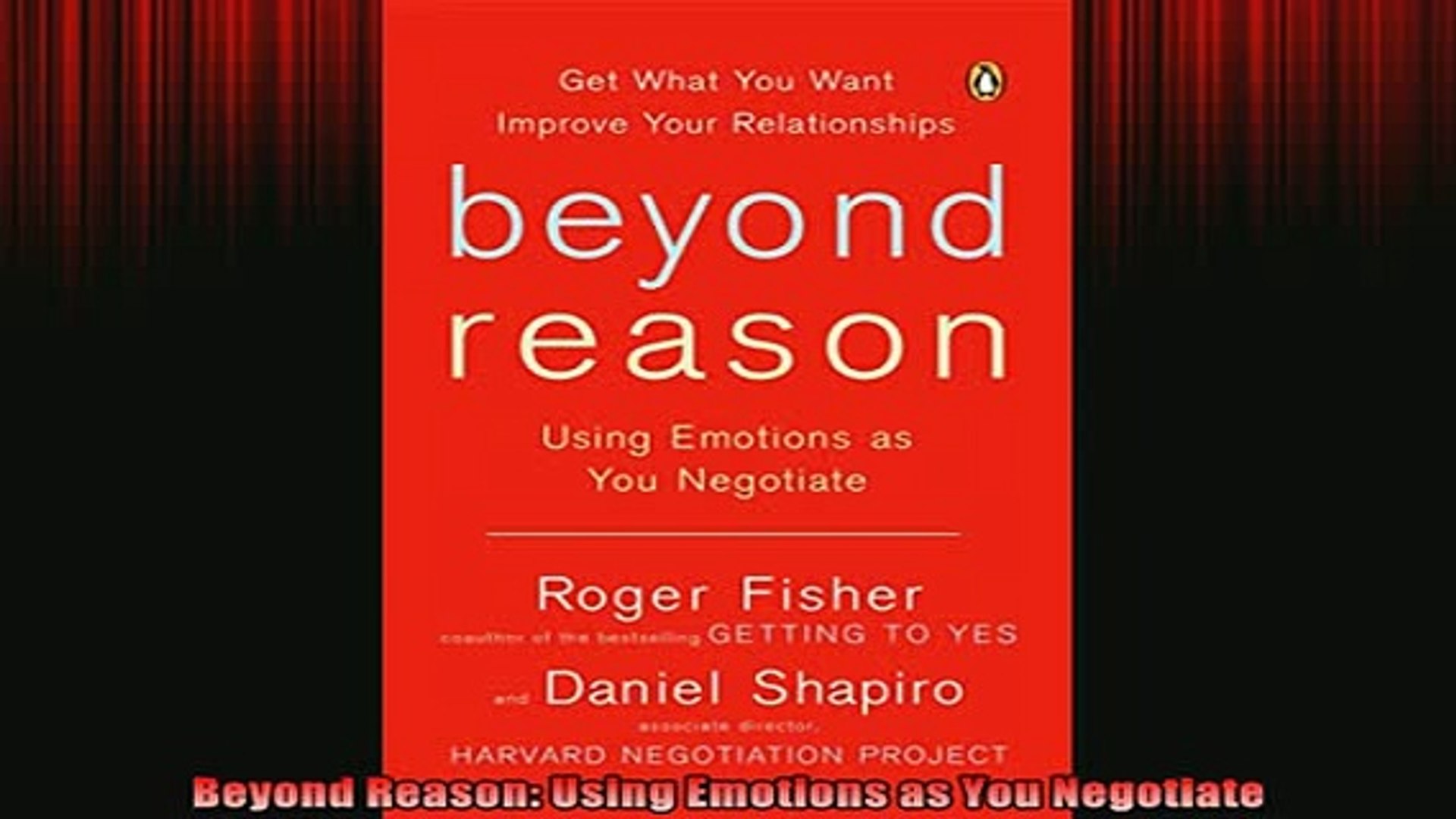 Free Full Pdf Downlaod Beyond Reason Using Emotions As You Negotiate Full Free - 