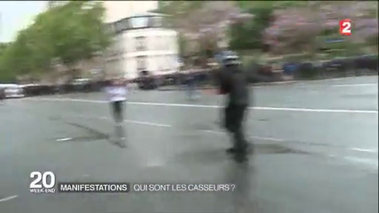 France 2/ les manifestants / les forces de l'ordre. Loi travail 2016