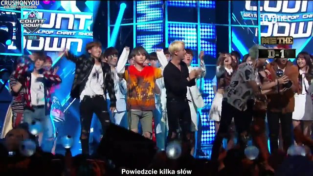 [POLSKIE NAPISY] 160512 BTS wins #1 @ MCountdown