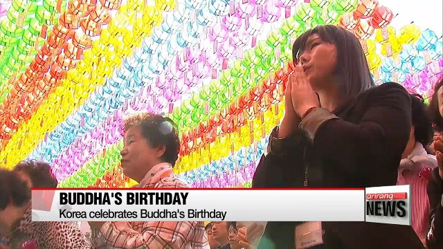 Celebrating Buddha's Birthday with lantern festival