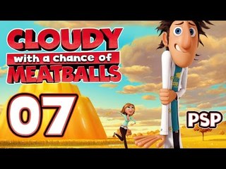 Cloudy With A Chance Of Meatballs Walkthrough Part 7 (PSP) World 4 ~ Level 1 & 2