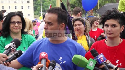 Report TV - LGBT, pedalim në Tiranë kundër homofobisë, Lu: Guximtarë