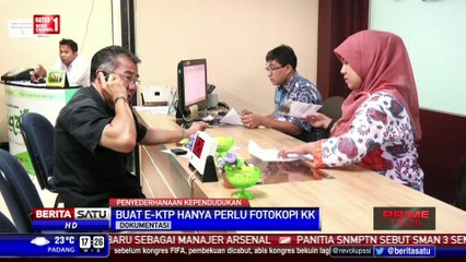 Pembuatan e-KTP dan Akta Kelahiran Cukup Fotokopi KK