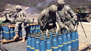 US Marines Corps - Ultra Powerful Self-Propelled Artillery in Action - PzH 2000 &  US M109 Paladin