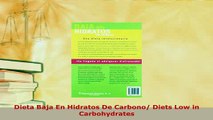 PDF  Dieta Baja En Hidratos De Carbono Diets Low in Carbohydrates Read Online