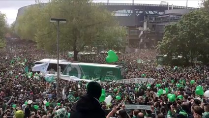 Werder Bremen Fans Supporting Their Club Before The Match That Can Get Them Relegated!