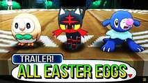 〖Pokemon Sun & Moon〗ALL Trailer Easter Eggs (US   JAPANESE)