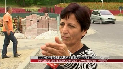 Rreziku nga rruget e pasigurta - News, Lajme - Vizion Plus