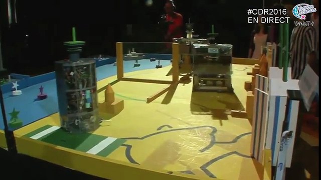 Coupe de France de Robotique 2016 - quarts de finale - Spacecrackers vs GobGob
