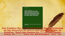 PDF  Das Problem Der Individualitat ALS Herausforderung an Die Semantik Im Sturm Und Drang  Read Online