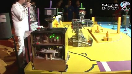 Coupe de France de Robotique 2016 - demi finale - Spacecrackers vs Cool boys