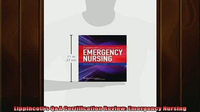 FREE DOWNLOAD Lippincotts QA Certification Review Emergency Nursing FREE BOOOK ONLINE