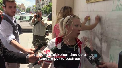 Pastrim “spontan” i portës dhe përmendoreve