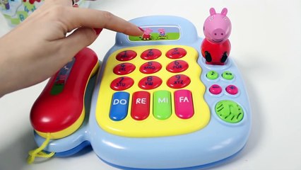 Peppa Pig Musical Phone Toy Piano Teléfono de Peppa Pig Juguetes Peppa Pig Surprise Eggs