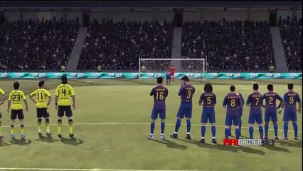 FIFA 12 - Amazing Penalty Shootout. Barcelona v Dortmund [HD]
