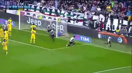 Evra GOAL (1-0) Juventus vs Sampdoria