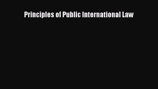 Download Principles of Public International Law Ebook Free