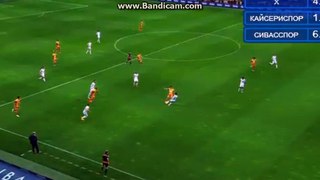 Goal Biseswar Kayserispor vs Sivasspor 1 - 0 (Turkey SuperLig 14.05.2016)