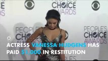 Vanessa Hudgens pays $1000 for defacing Sedona red rock