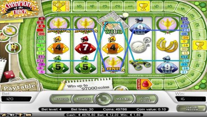 Champion Of The Track ilmainen kasino kolikkopeli NetEnt Video Esikatselu