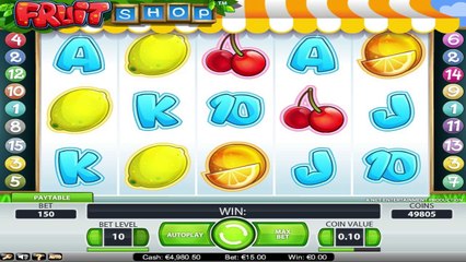 Fruit Shop ilmainen kasino kolikkopeli NetEnt Video Esikatselu