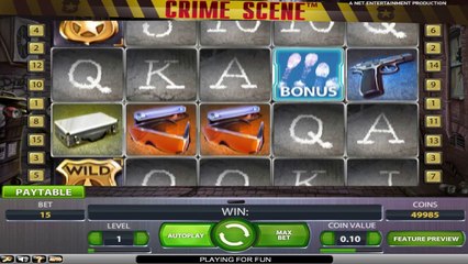 Crime Scene ilmainen kasino kolikkopeli NetEnt Video Esikatselu