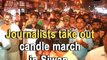 Journalists take out candle march in Siwan