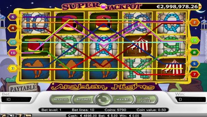 Arabian Nights ilmainen kasino kolikkopeli NetEnt Video Esikatselu